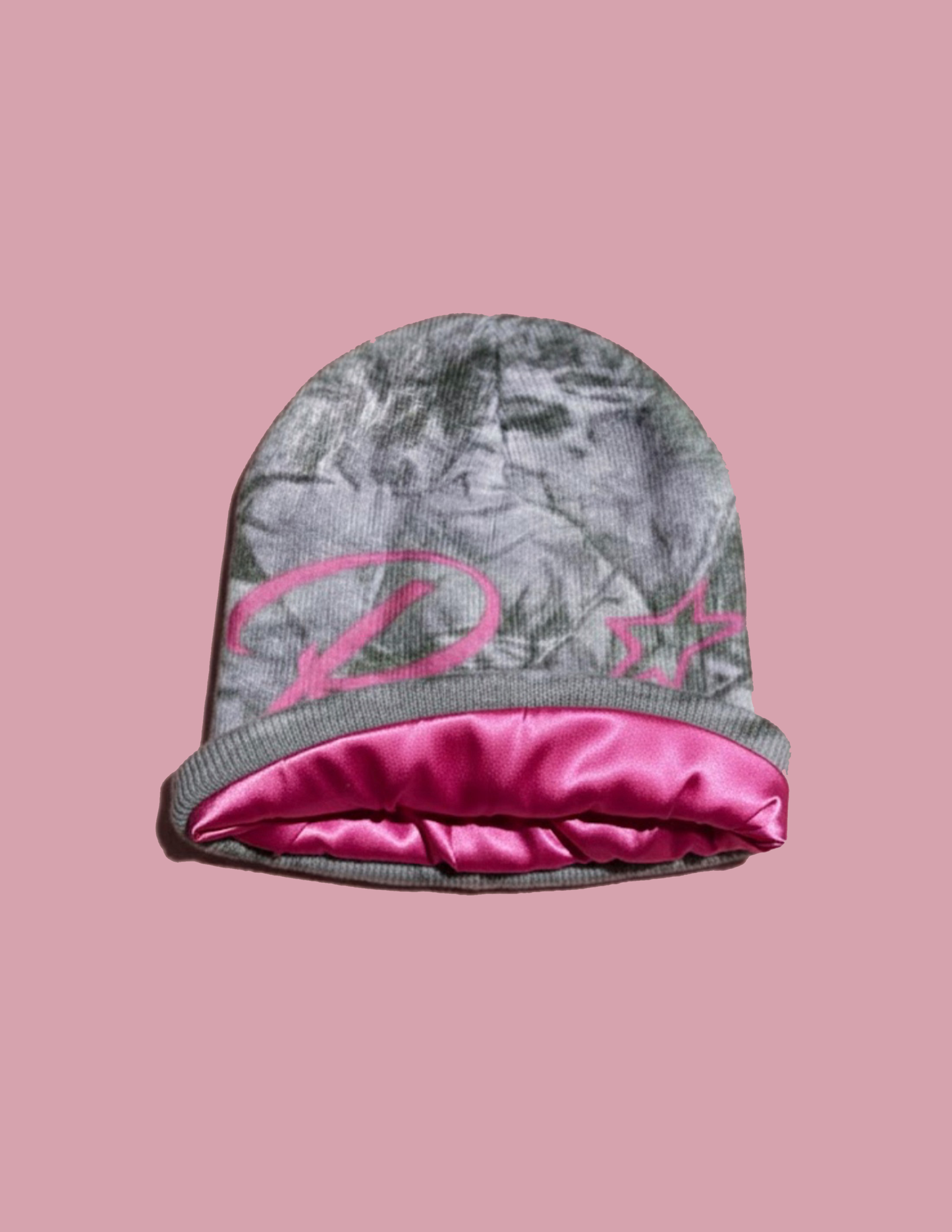 "RADIUS" CAMO & PINK SATIN LINED BEANIE