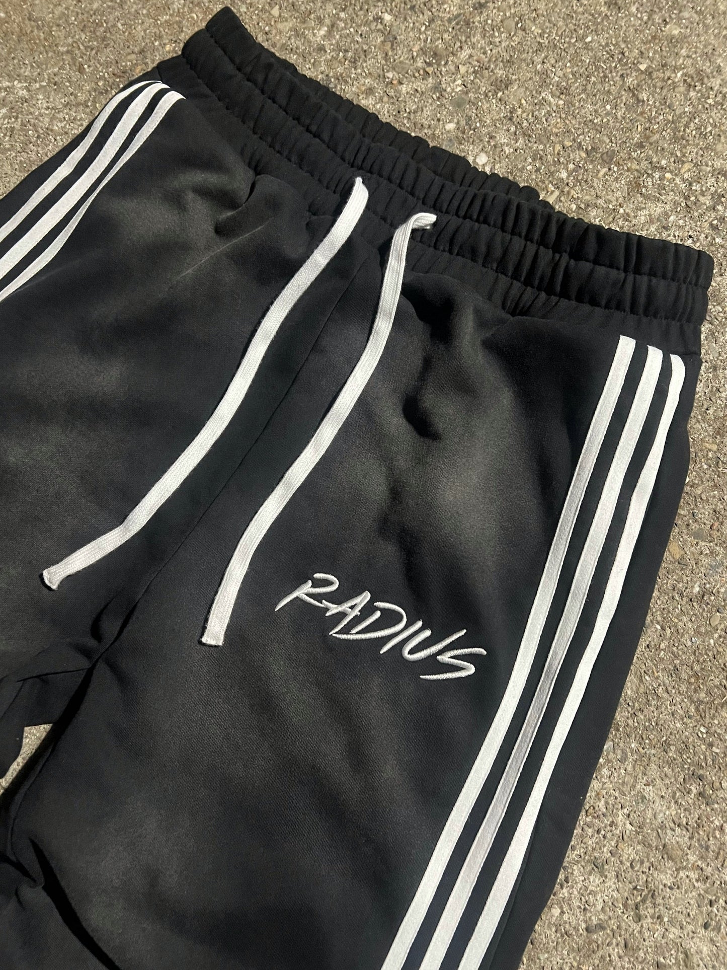 NO. 2: "RADIUS" STRIPED BAGGY SWEATPANTS