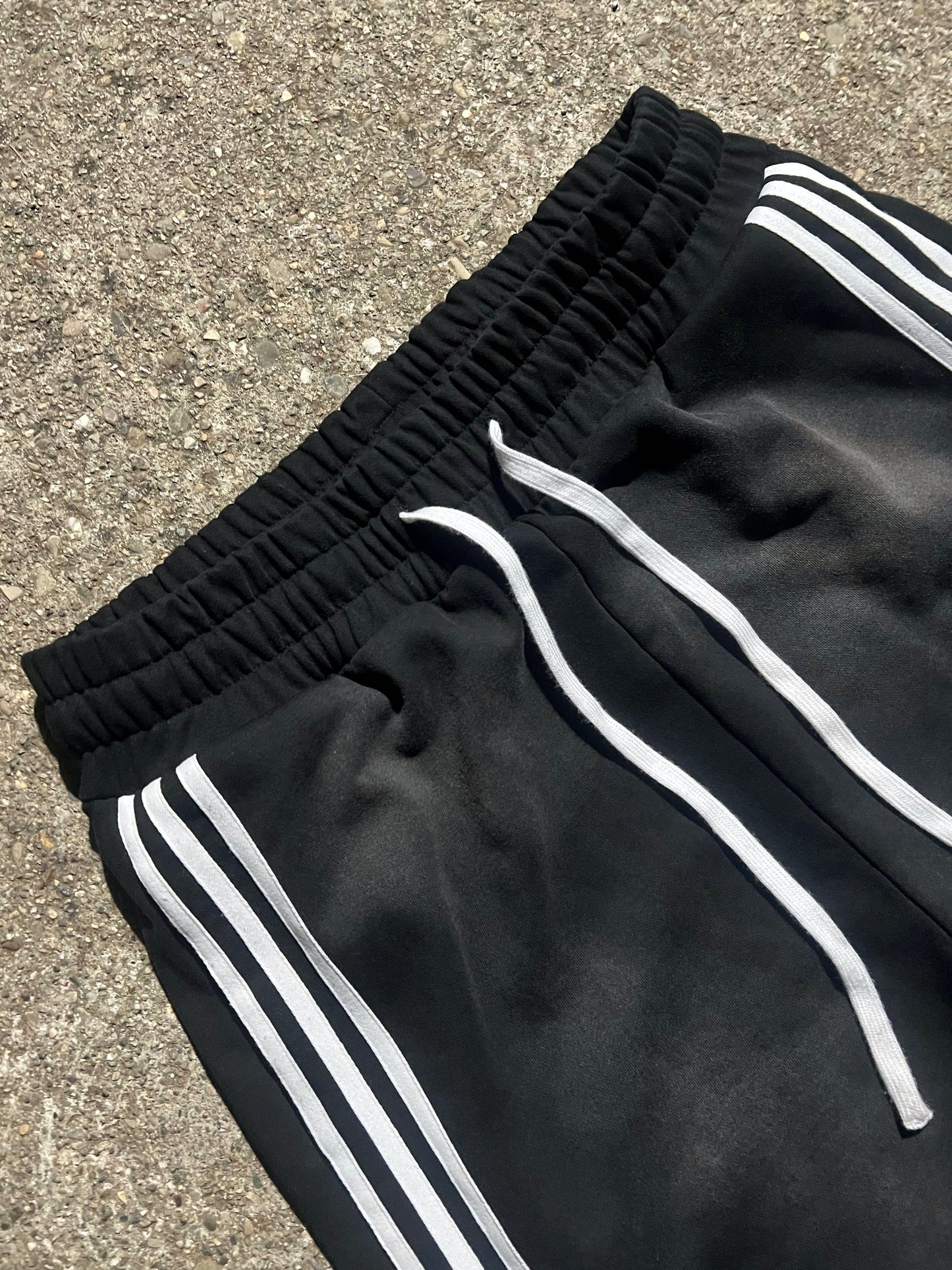 NO. 2: "RADIUS" STRIPED BAGGY SWEATPANTS